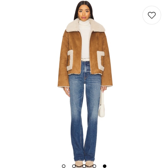 NWT Brown Shearling Women's Jacket - Picture 2 of 7